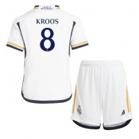 Koszulka piłkarska Real Madrid Toni Kroos #8 Strój Domowy dla dzieci 2023-24 tanio Krótki Rękaw (+ Krótkie spodenki)